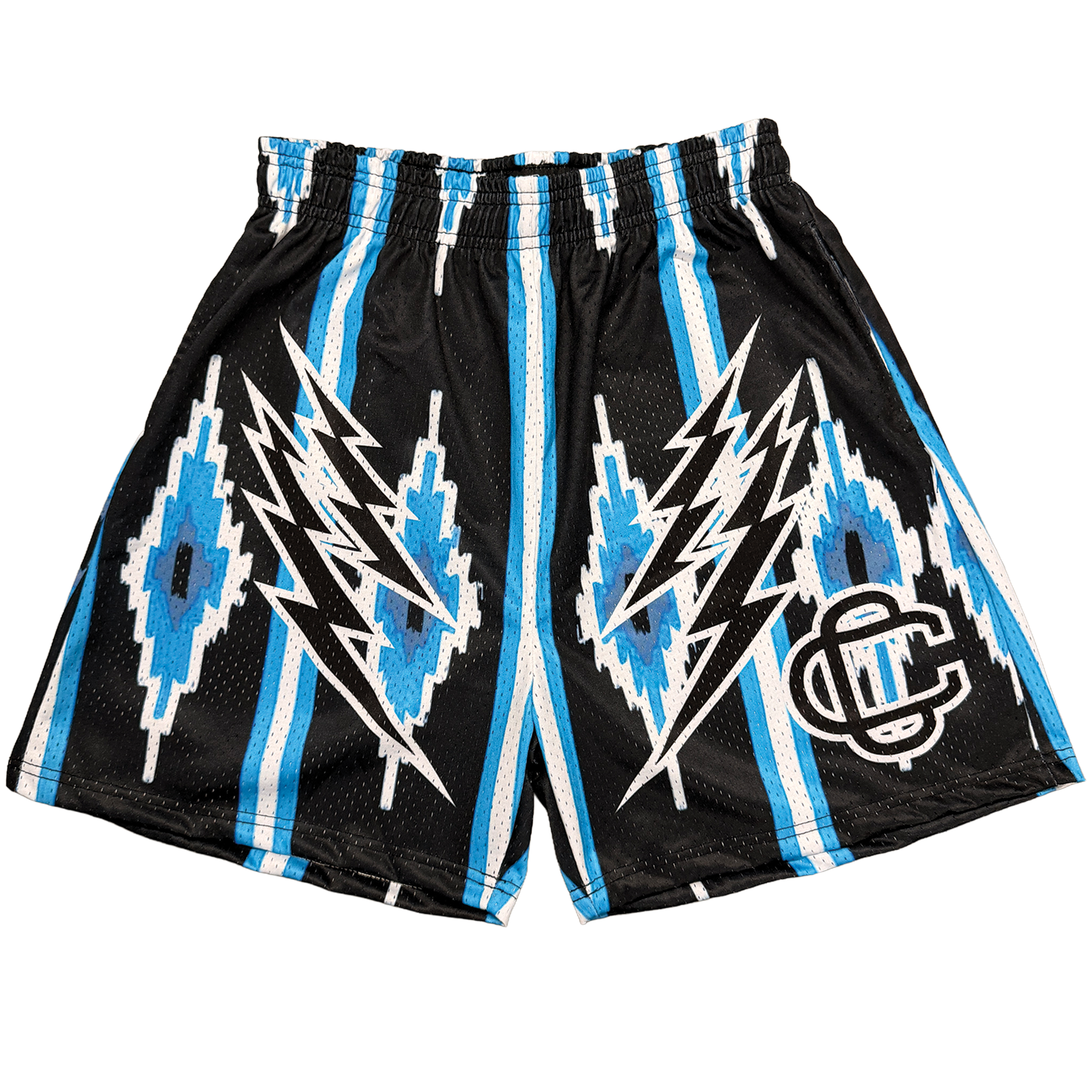 Corrupted Creative ‘Frozen Signal’ Satin Mesh Shorts