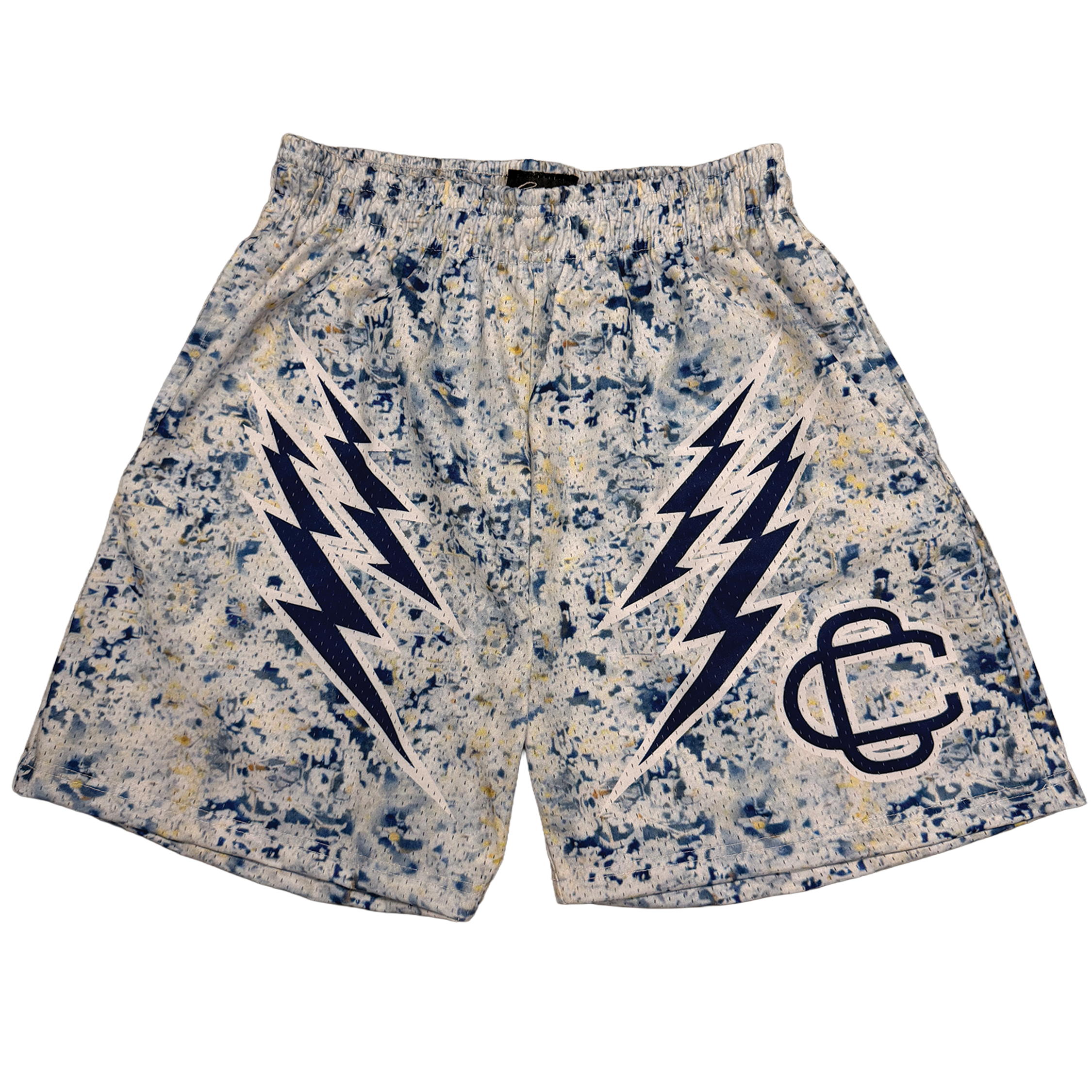 Corrupted Creative ‘Frosted Voltage’ Satin Mesh Shorts